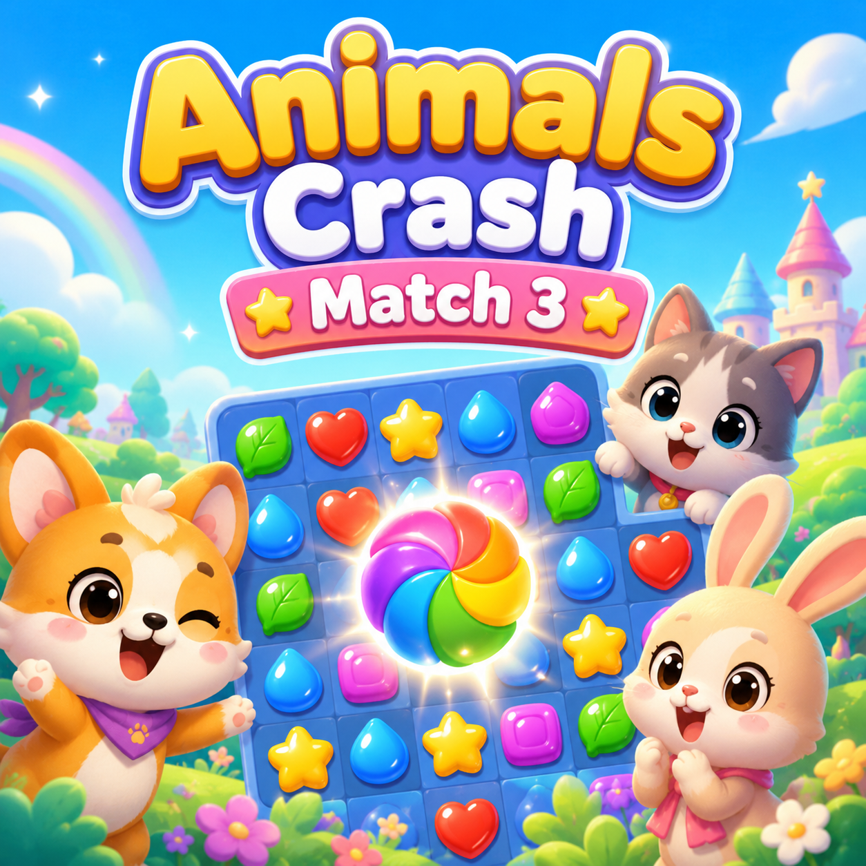 ภาพปกเกม จับคู่สัตว์น้อย 3