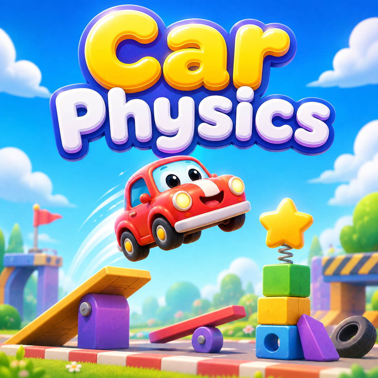 ภาพปกเกม ฟิสิกส์รถแข่งสุดมันส์