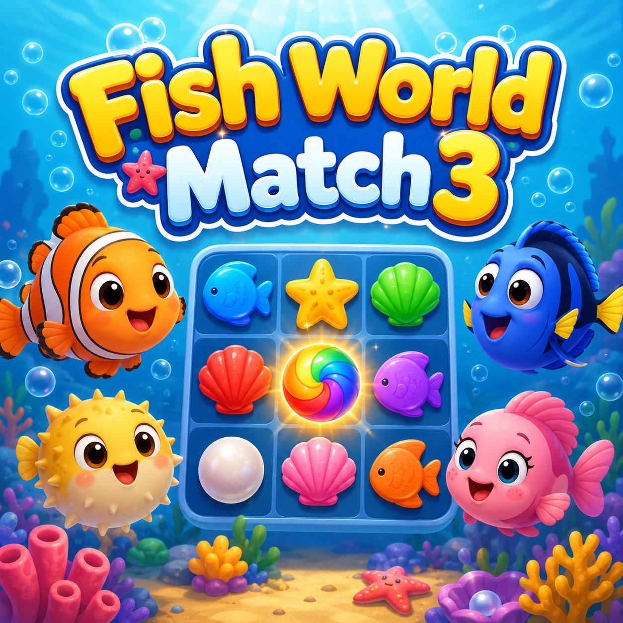 ภาพปกเกม จับคู่โลกใต้ทะเล 3