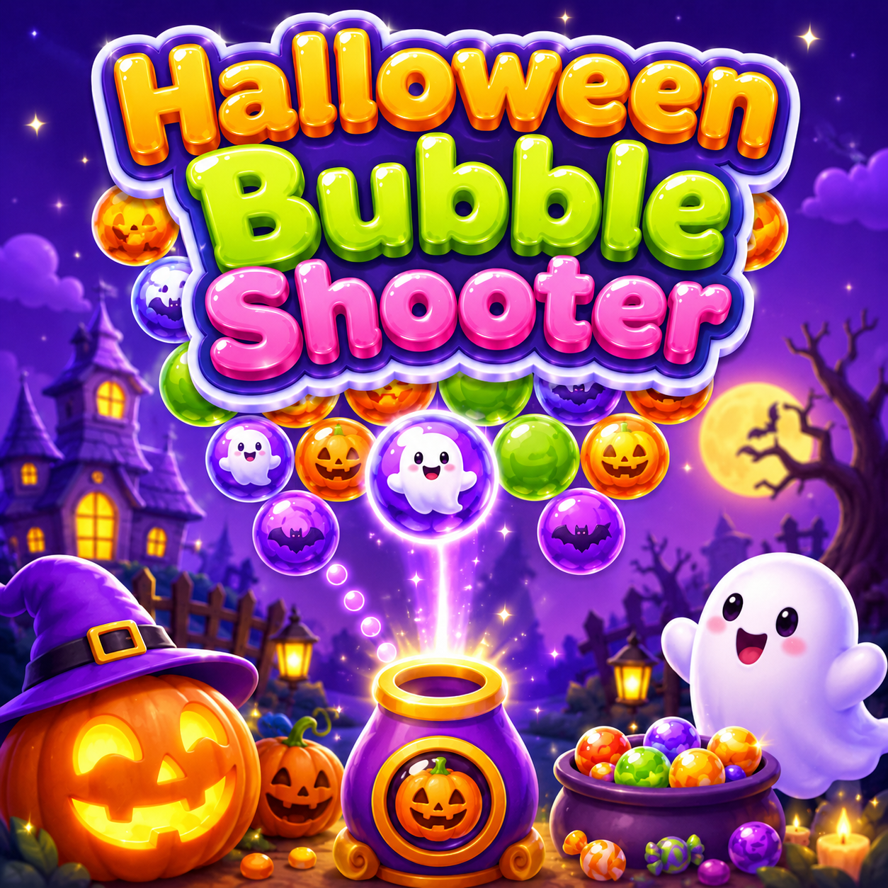 Cover art for Halloween Bubble Shooter