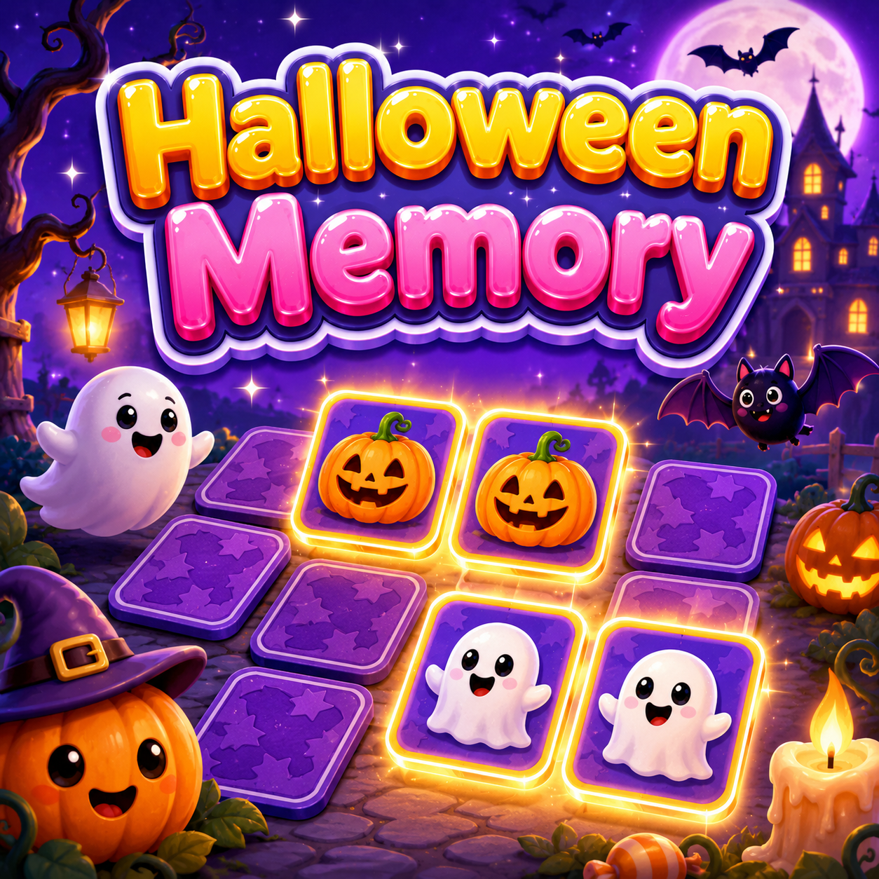 ภาพปกเกม เกมจับคู่ภาพฮาโลวีน
