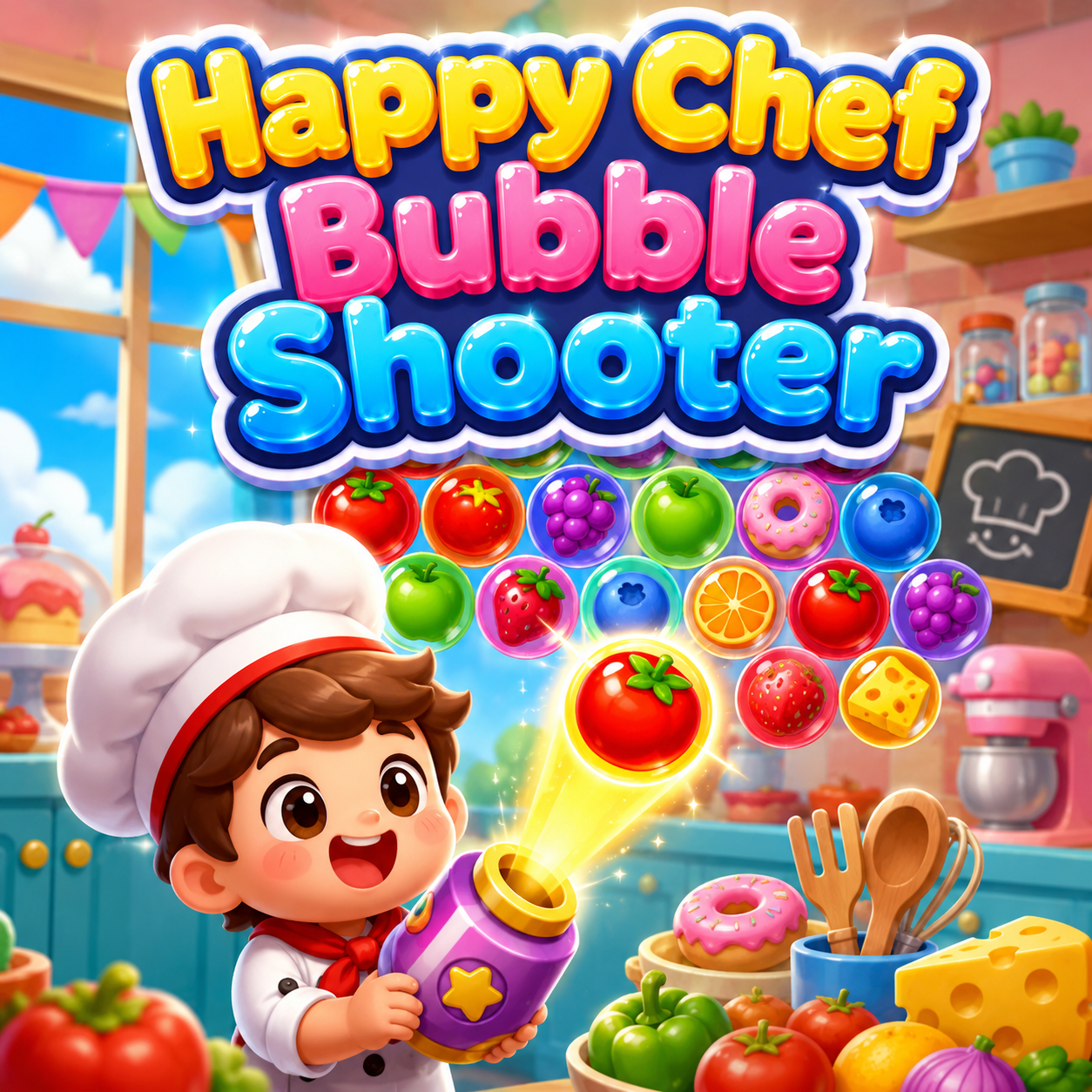 Cover art for Happy Chef Bubble Shooter