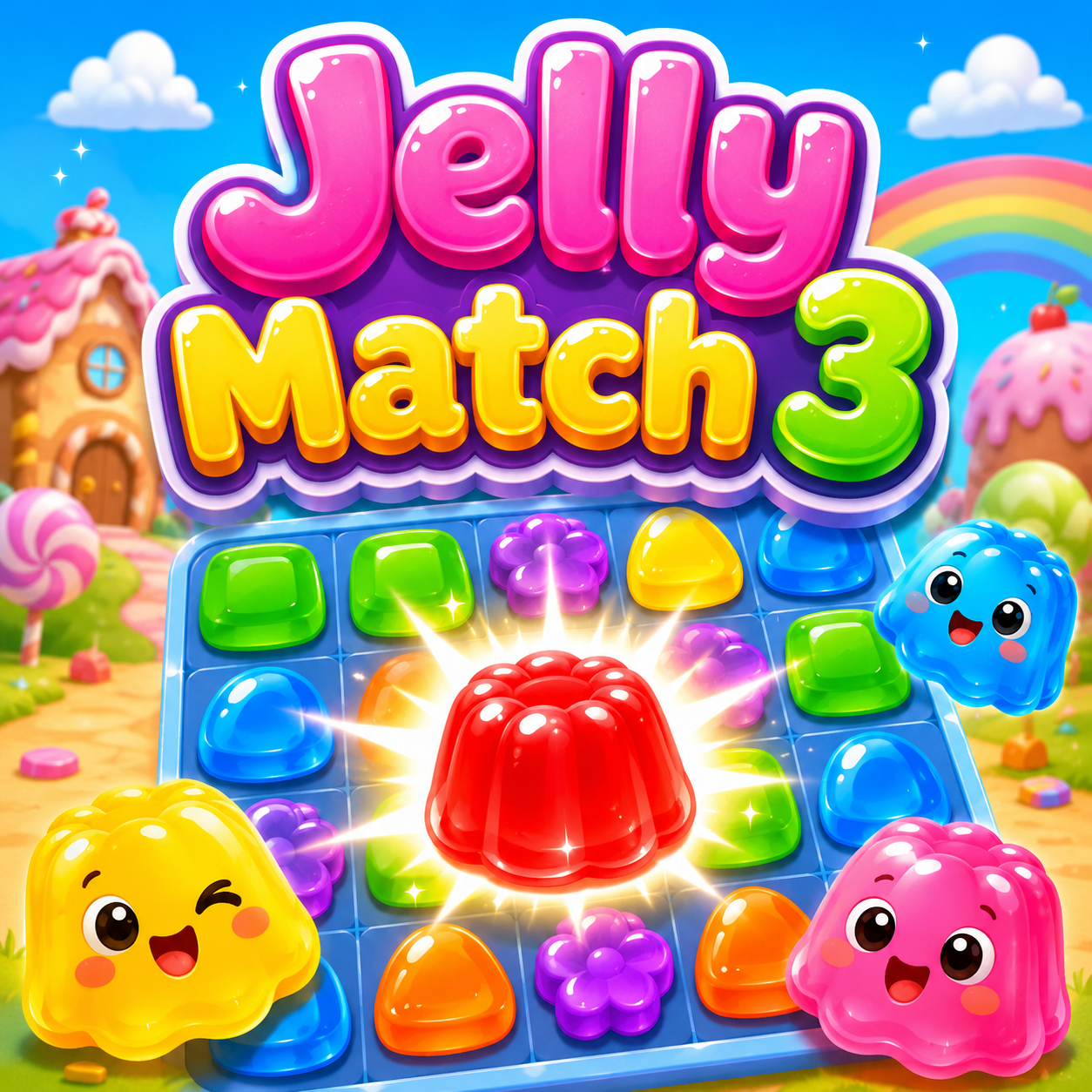 ภาพปกเกม จับคู่เยลลี่ 3