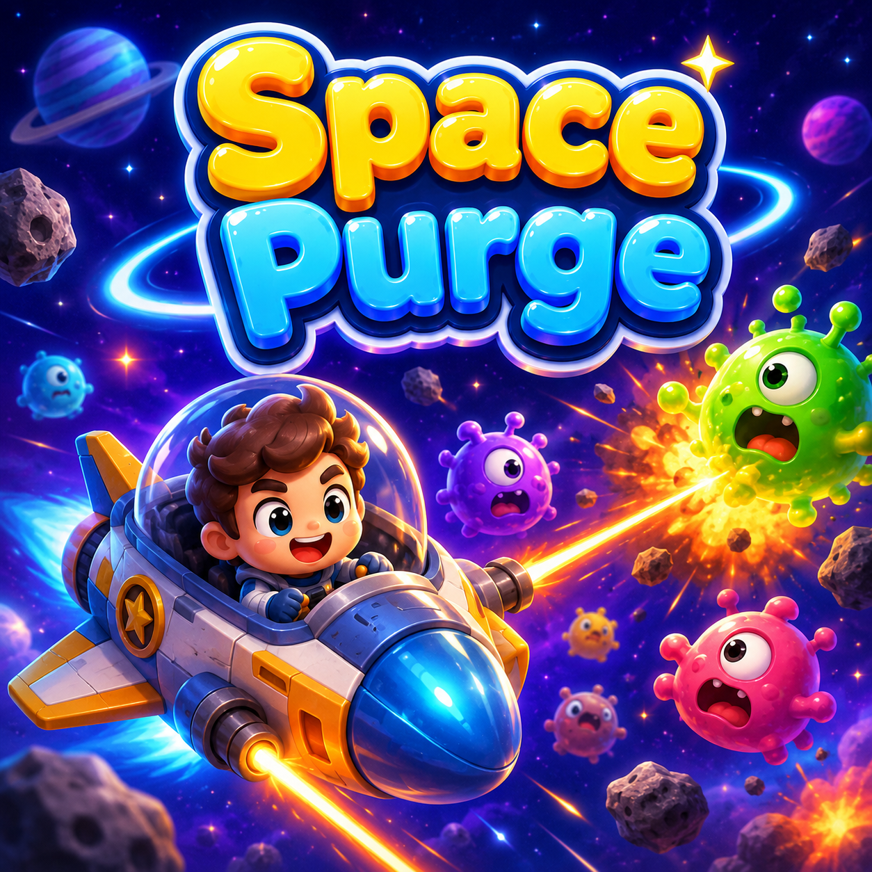 ภาพปกเกม กวาดล้างอวกาศ